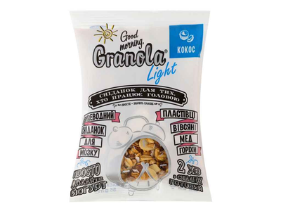 Гранола GOOD MORNING, GRANOLA 55г з кокосом