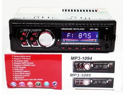 Автомагнитола 1DIN MP3-1094 BT с Bluetooth и съемной панелью 7335