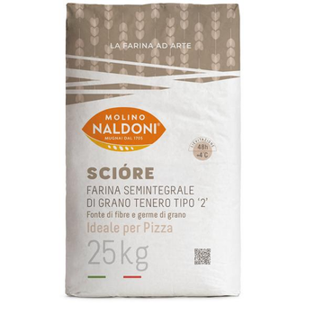 Борошно цільнозернове Scióre SEMI WHOLE-WHEAT TYPE 2 Італійське Molino Naldoni 25 кг