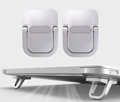Портативна алюминиевая подставка для охлажения ноутбука для MacBook 2 шт Ножки для ноутбука