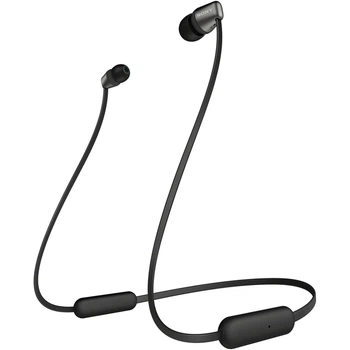 Беспроводные наушники Sony WI-C310 / Bluetooth 5.0 / До 15 часов работы от аккумулятора / Черные