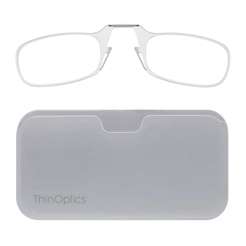 Очки Thinoptics +2.50, прозрачные + Чехол универсальный прозрачный (2.5CWUP)