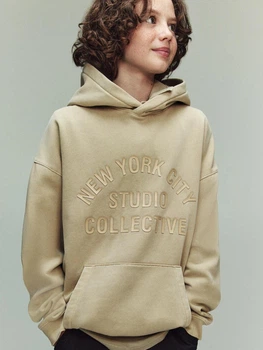 Худі для хлопчиків тепле бежеве h&m 8-10 років 134-140 см