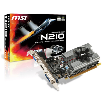 Видеокарта GeForce 210 1024Mb MSI (N210-MD1G/D3)