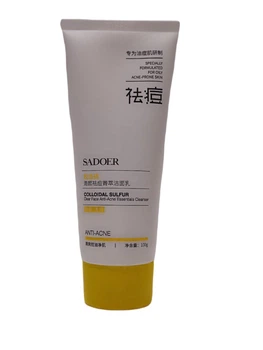 Очисна есенція проти прищів із колоїдною сіркою Colloidal Sulfur Clear fase anti-acne essentials cleanser SADOER 100g