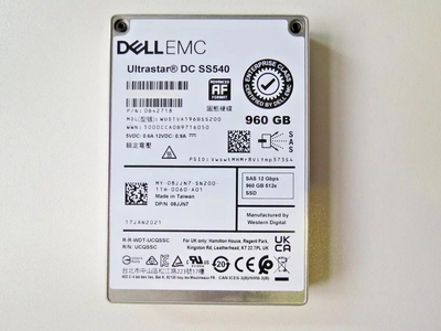 Накопичувач Dell EMC 960GB SSD 2.5" SAS 12Gbps Read Intensive Hot Plug WD Ultrastar DC SS540
