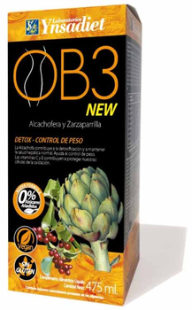 Дієтична добавка Ynsadiet Ob 3 Drenante Syrop 475 мл (8412016351854)