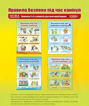 Комплект плакатыв Правила безпеки під час літних канікул 2712710029940