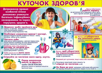 Плакат Пм - 023 Куточок здоров'я 240х338 2939850456102