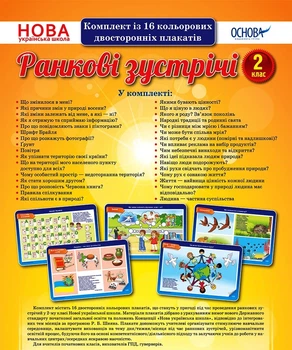 Комплект плакатів Ранкові зустрічі 2 клас 2712710027434