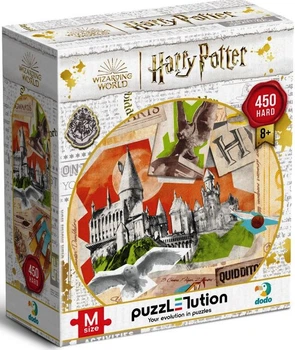Пазл Harry Potter Школа Гог'вортс та поле для Квідичу, 450 ел., DODO 200503 4823115908667