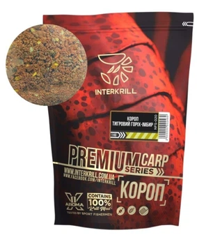 Підгодовування рибальське Interkrill Преміум Карп - Тигровий Горіх - Імбір 1кг. (Карпова),NFS-020B