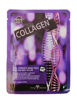 Тканинна маска з колагеном для обличчя May Island Real Essense Collagen Mask Pack 25ml