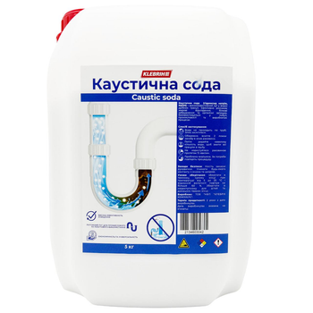 Каустическая сода (гидроксид натрия) гранулированная 5 кг
