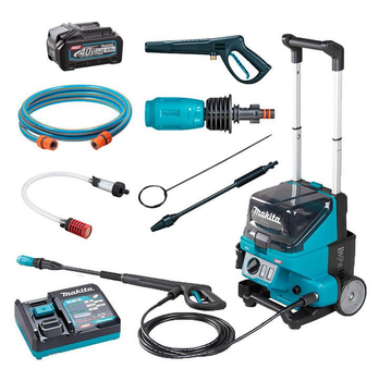 Аккумуляторная мойка высокого давления Makita XGT 40 V Max HW001GZ с 1 акб 40V 4.0Ah и з/у DC40RA (SET-HW001GZ-XGTOPE)