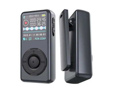 Мини диктофон JNN M21 8GB с клипсой цифровой MP3 плеер