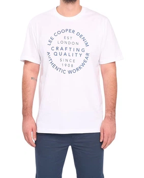 Футболка мужская Lee Cooper 10196532.101 XXL белая (5942723132024)