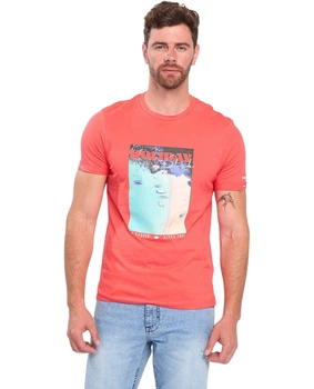Футболка мужская Lee Cooper 10196460.937 XXL коралловая (5942723048271)