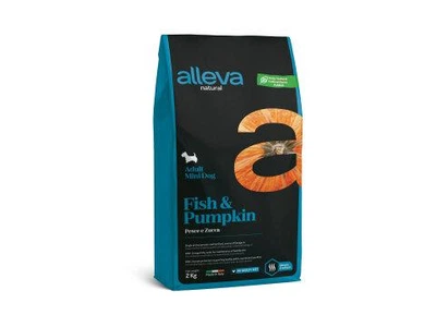 Полнорационный сухой корм Alleva Natural Adult Fish&Pumpkin Mini - для взрослых собак мини и малых пород, с рыбой и тыквой, 2 кг (8002754002097)