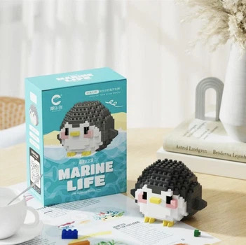 3D Конструктор Marine Life Фигурка Пингвин Набор Мини Блоки 188 шт (01376)