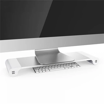 Подставка для ноутбука/монитора BeCover B9 с USB-портами Silver (704673)