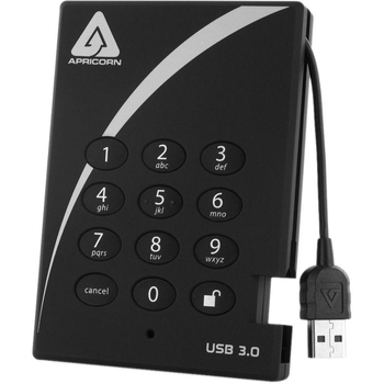 Жорсткий диск Aegis Padlock 3.0 256-bit AES XTS encryption 1TB Black (A25-3PL256-1000)