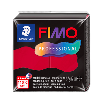 Полімерна глина Fimo Professional, 57 р., Кармінова, (8040-29)