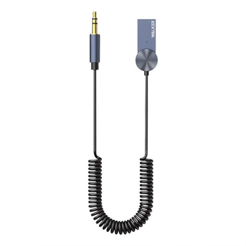Беспроводной аудио ресивер WALKER BTA-710 Car Receiver to AUX 3.5мм Bluetooth grey