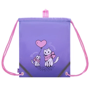 Сумка для обуви YES SB-10 Purr-Meow 40х35 см Сиреневый (550079)