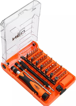 Zestaw końcówek wkrętakowych NEO Tools z uchwytem 45 szt 06-111-1 (5907558479690)