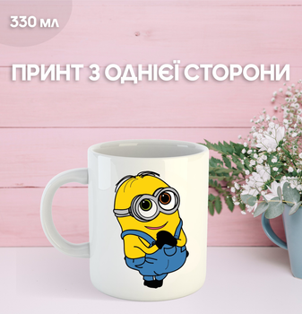 Кружка Миньон Гадкий Я Посипаки с принтом керамическая чашка Minion 330 мл Uk_835