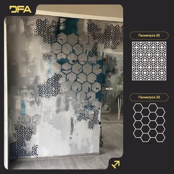 Трафареты орнаменты DFA геометрические для окраски и декора стен, многоразовые, набор 0,3-1 мм (N00062)