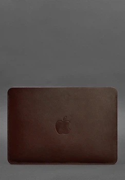 Чехол для MacBook 13 дюймов из натуральной кожи, защищает от потертостей и царапин, бордовый(BB_30003380)
