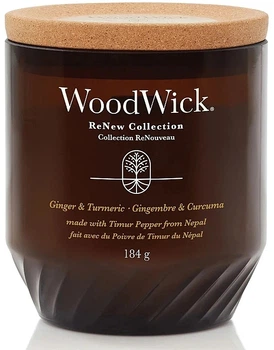 Ароматическая свеча в стакане - Woodwick ReNew Collection Ginger & Turmeric Candle 184g (1265018-25001220)