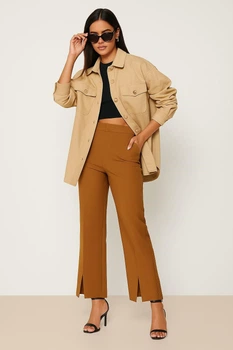Штани Missguided R9347865 32 коричневий