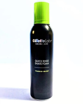 Увлажняющая пена для бритья Gillette Labs Quick Rinse с морскими минералами 229 г
