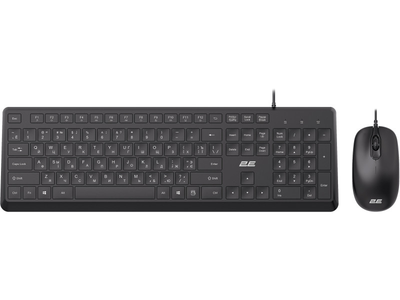 Комплект: клавіатура та миша 2E MK405 Black (2 E-MK405UBK)