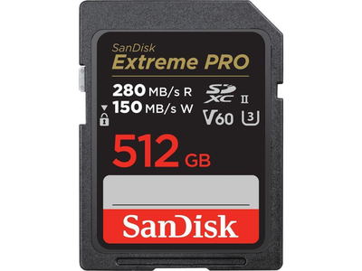 Карта пам'яті SanDisk 512 GB SDXC Extreme Pro UHS-II U3 V60 Class 10 (SDSDXEP-512G-GN4IN)