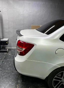 Спойлер антикрило елерон LADA Granta элерон подходит на кузов седан Цвет - черный