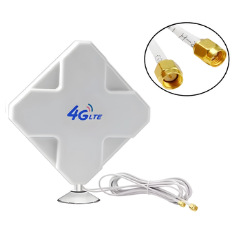 Антенна панельная 3G 4G LTE всенаправленная 35dBi 2х SMA-Male 700-2700 МГц усиления сигнала беспроводных сетей