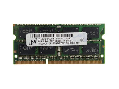 Оперативна пам'ять для ноутбука SODIMM Micron DDR3 2Gb 1066MHz PC3-8500S (MT16JSF25664HZ-1G1F1) 14038