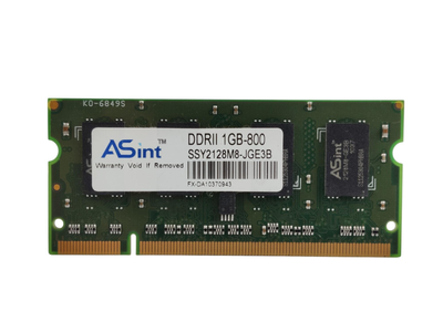 Оперативная память для ноутбука SODIMM ASint DDR2 1Gb 800MHz PC2-6400S (SSY2128M8-JGE3B) 5519 Б/У