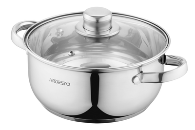 Ardesto Gemini Gourmet 2.7 л – каструля з нержавіючої сталі з термостійкою кришкою