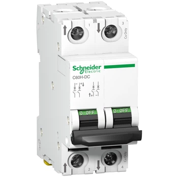Автоматический выключатель Schneider Electric C60H-DC 500В 20А 2Р С (A9N61532)