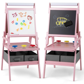 Детский мольберт KidsBunkBed 54х46х101.5 см цвет розовый