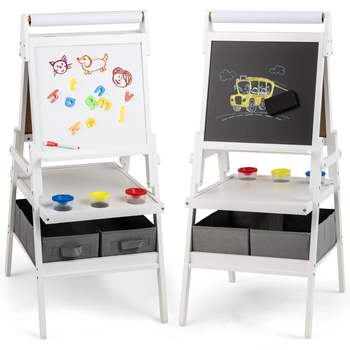 Детский мольберт KidsBunkBed 54х46х101.5 см цвет серый