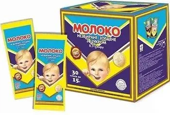 Згущене молоко в стіках першомайський мкк незбиране з цукром дсту 15г*30шт