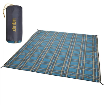 Коврик для пікніка Uquip Scotty XXL Petrol/Сірий 240x200 см водовідштовхувальний 4 місця складаний (243103)