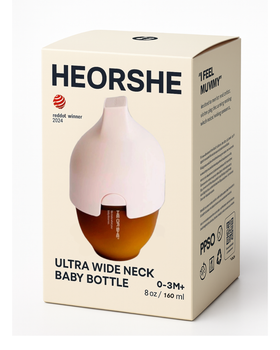 Бутилочка антиколікова HEORSHE new Pink, 160 ml