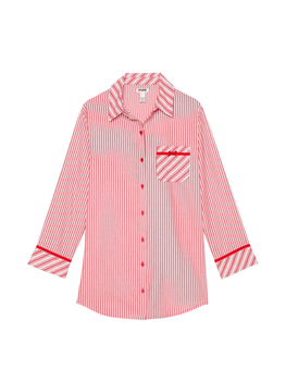 Легка ночнушка Victoria's Secret Festive Flannel Velvet-Trim Sleepshirt XS (26957806)